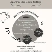 Repas cochon grillé