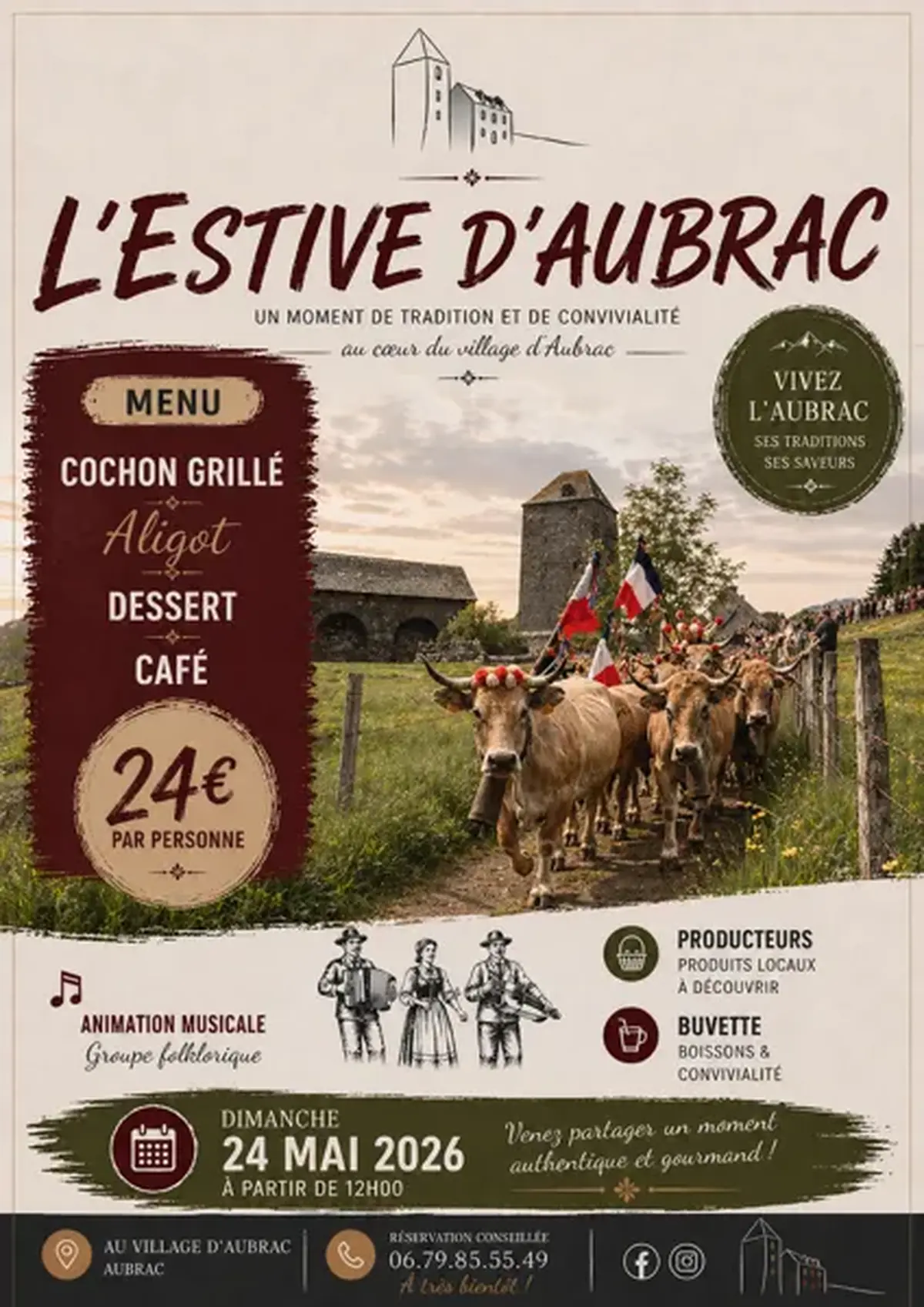 Repas cochon grillé