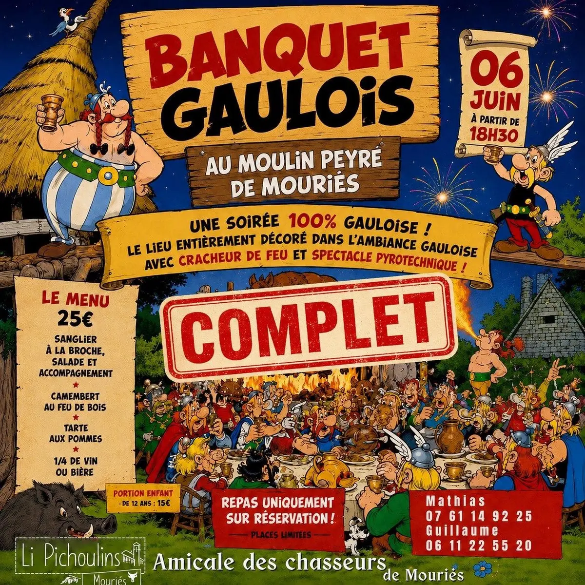 REPAS COMPLET - Grand banquet gaulois