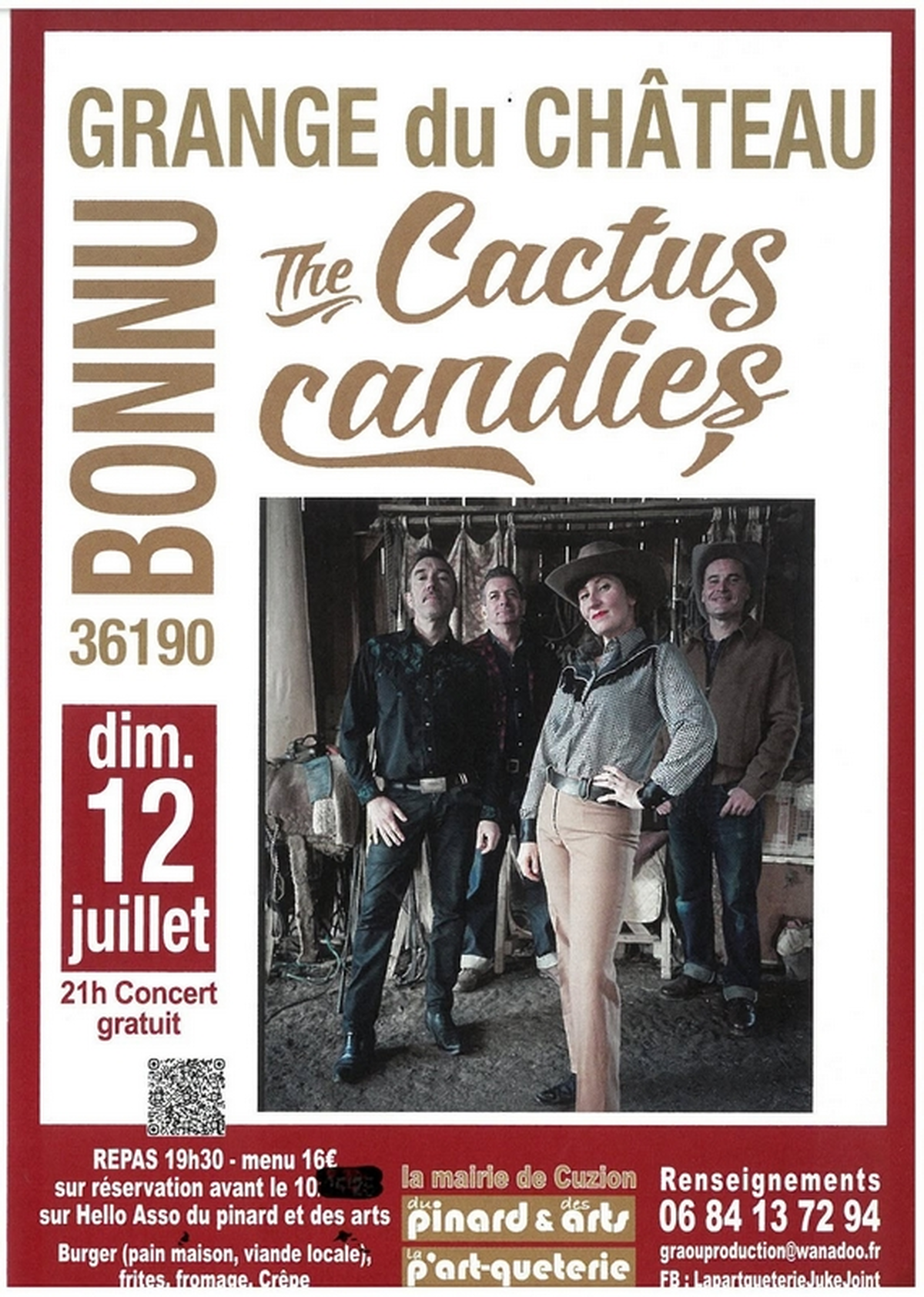 Repas concert à la Grange du Château