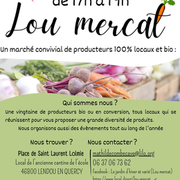 Repas-concert après le Marché bio de Saint-Laurent-Lolmie