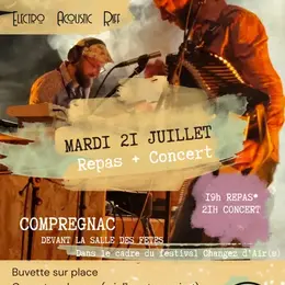Repas + Concert  en collaboration avec le festival Changez d'Airs  E@R Electro Acoustic Riff - Cie Tête d'Ampoule