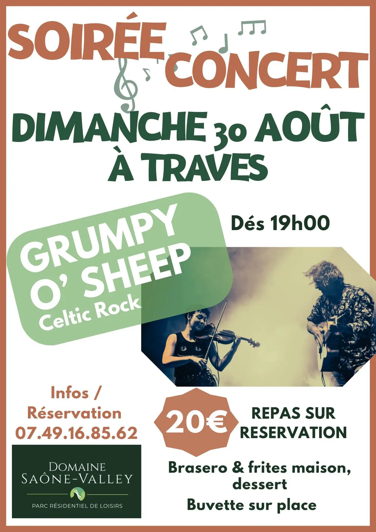 REPAS CONCERT Grumpy O' Shepp à l'EVASION
