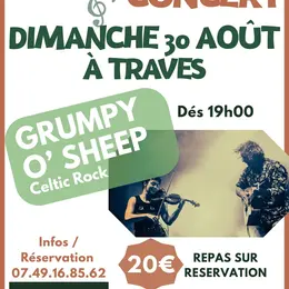 REPAS CONCERT Grumpy O' Shepp à l'EVASION