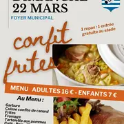 Repas confit frites