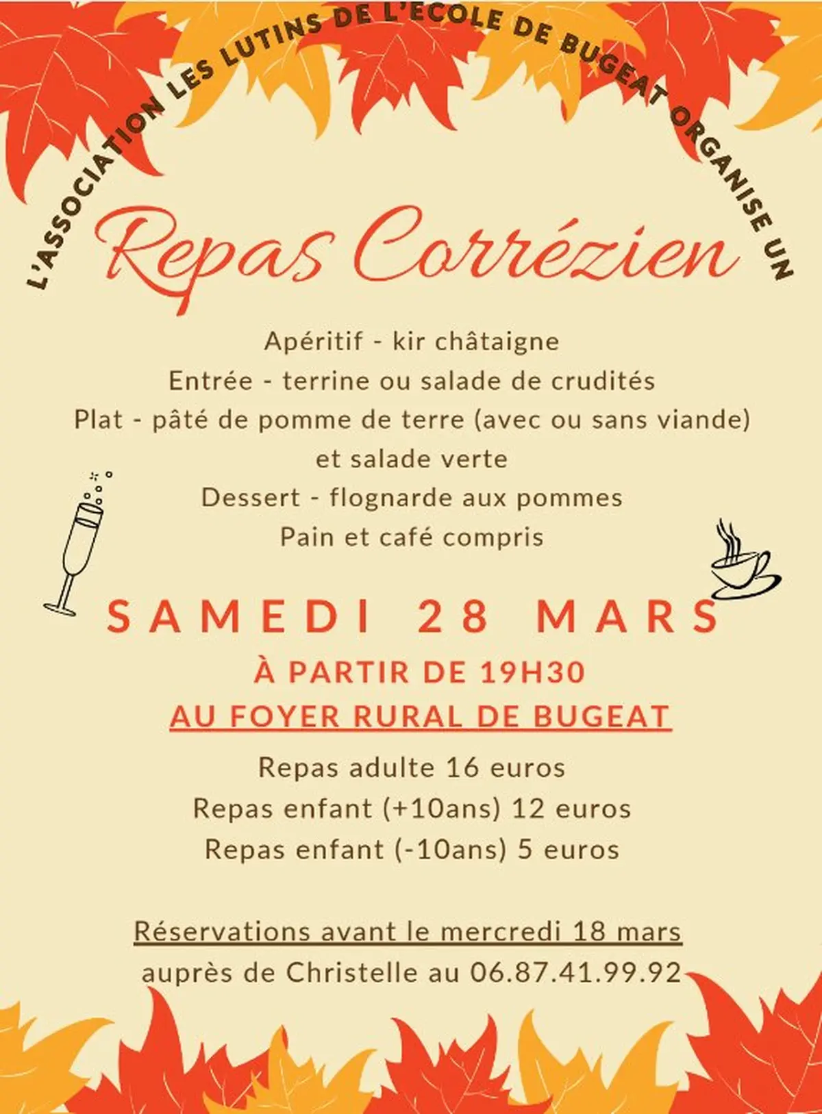 Repas Corrézien de l'association Les lutins
