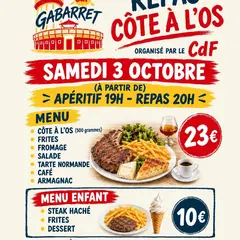 Repas côte à l'os