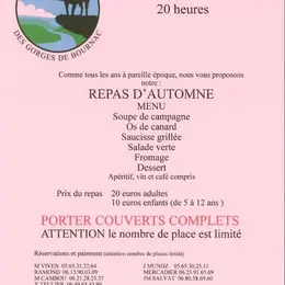 Repas d'automne des chasseurs