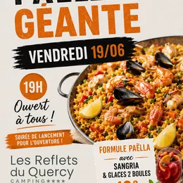 Repas d'ouverture au camping Les Reflets du Quercy