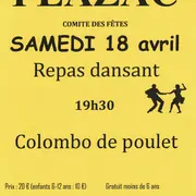 Repas dansant à Plazac