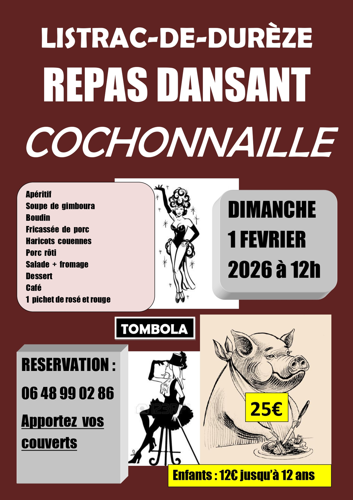 Repas dansant cochonnaille