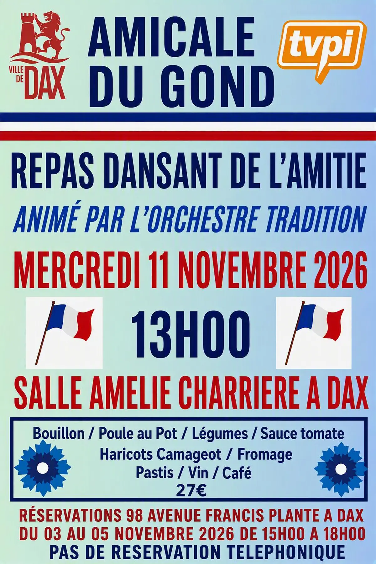Repas dansant de l'Amitié