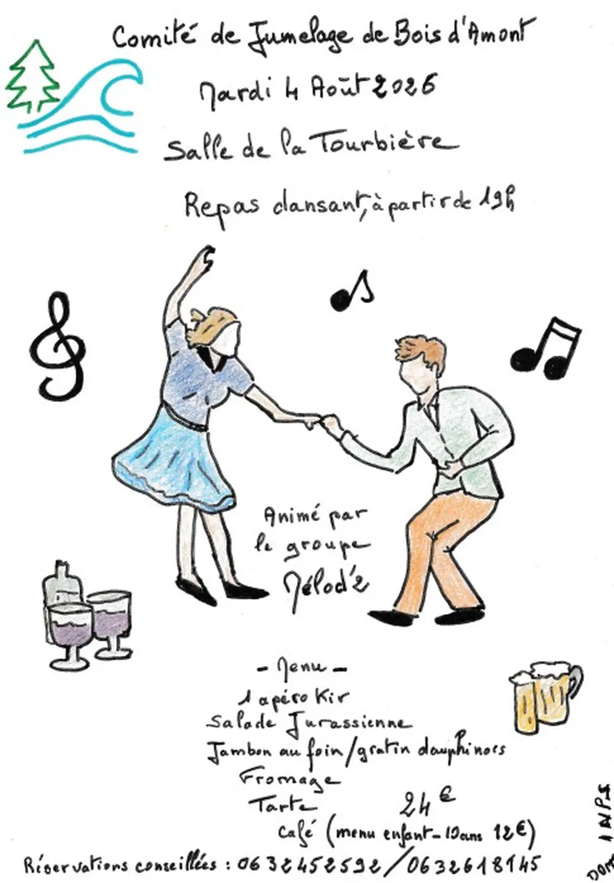 REPAS DANSANT DU COMITE DE JUMELAGE BOIS D'AMONT / NOSTANG (Morbihan)