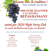 Repas dansant pour la Saint Valentin