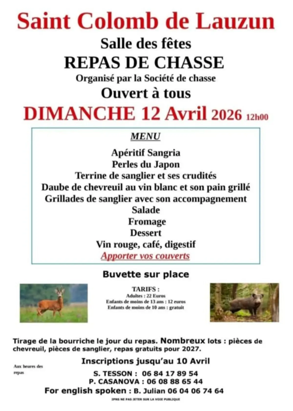 Repas de chasse