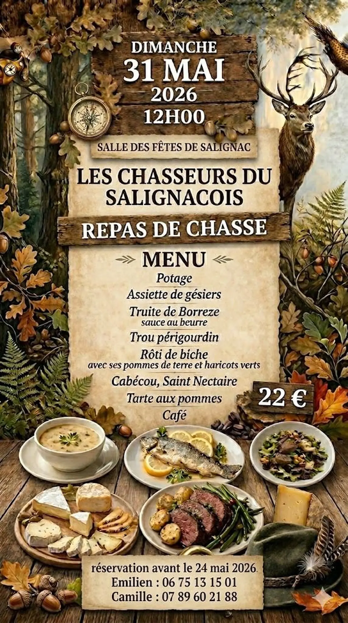 Repas de chasse - Salignac-Eyvigues