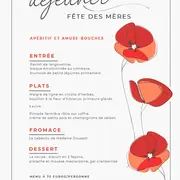 Repas de la fête des mères- La Villa Romaine Carsac-Aillac