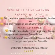 Repas de la Saint-Valentin