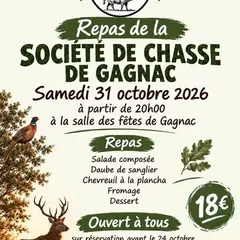 Repas de la société de Chasse de Gagnac