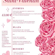 Repas de la St Valentin Restaurant L'Artenset