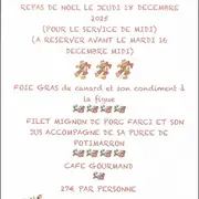 Repas de Noël au Grand Café