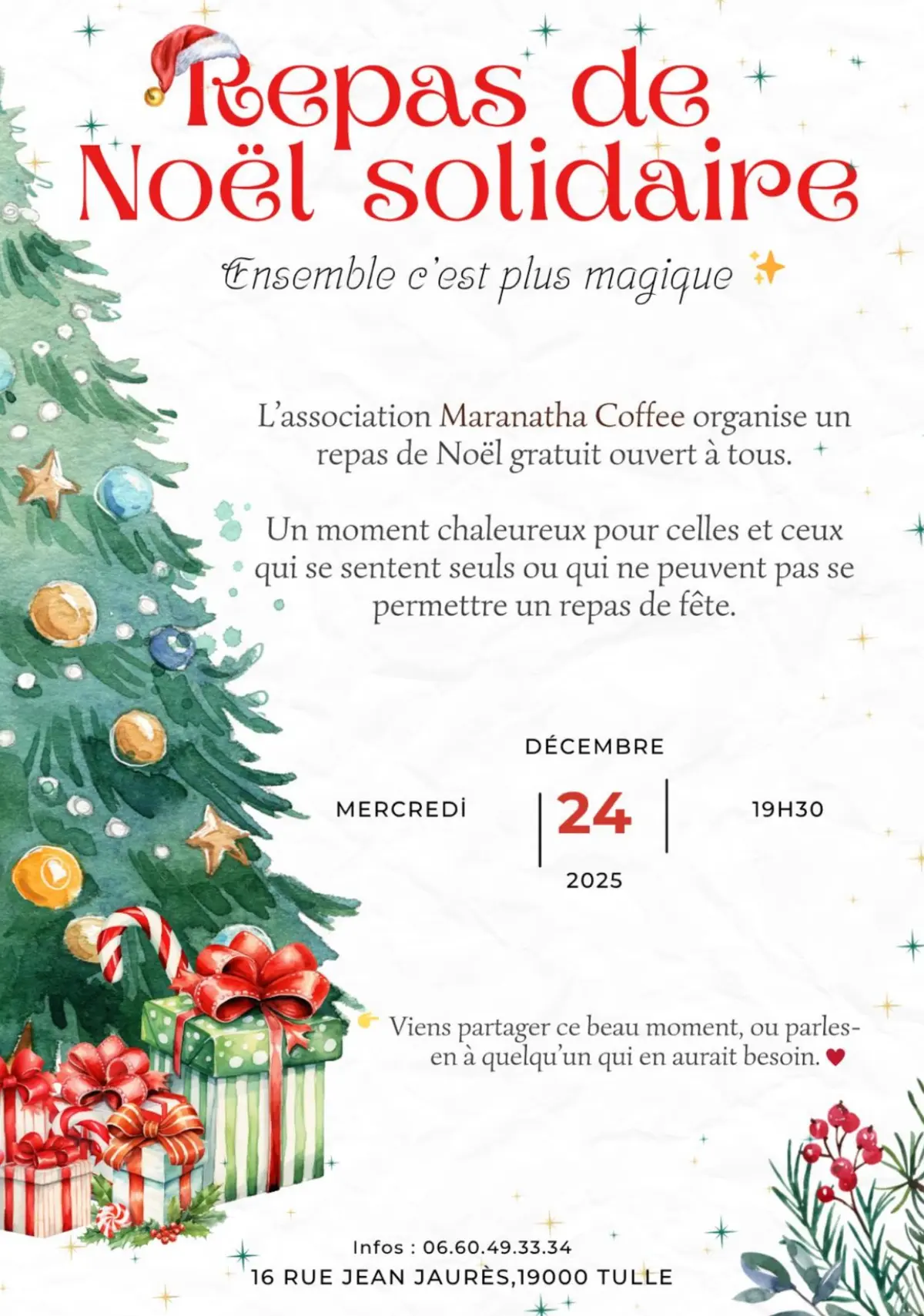 Repas de noël solidaire