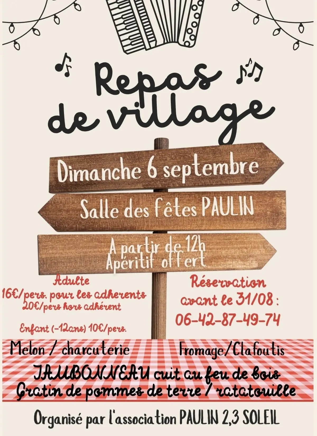 Repas de village - Paulin