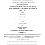 Repas des chasseurs de St Michel Escalus