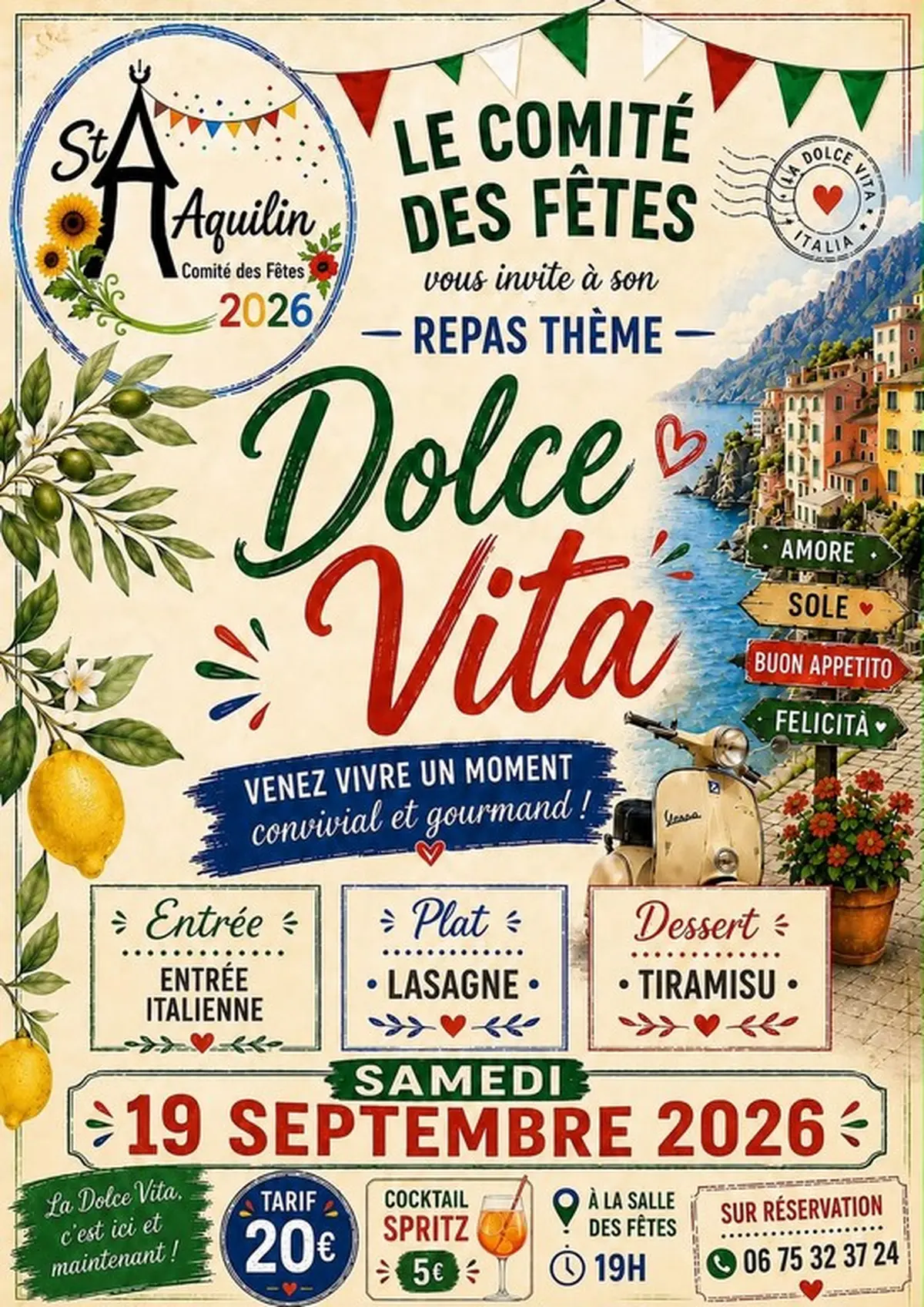 Repas dolce vita