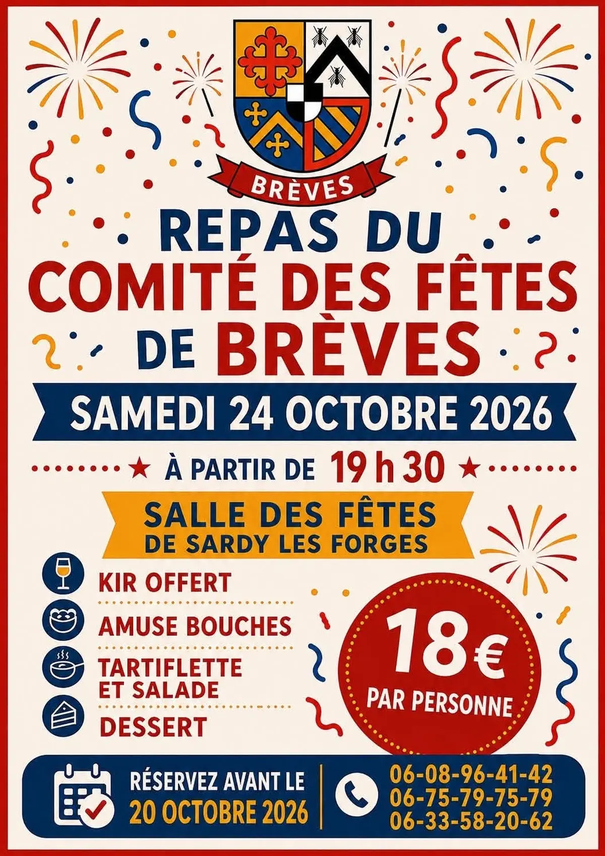 Repas du Comité des fêtes de Brèves