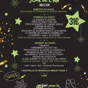 Repas du jour de l'an au Bistrot Régent