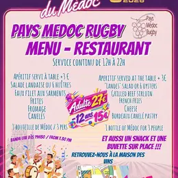 Repas du marathon du Pays Médoc Rugby