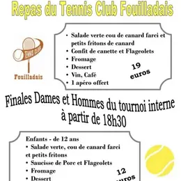 Repas du tennis club fouilladais