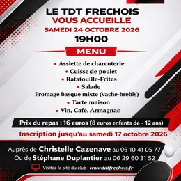 Repas du tennis de table