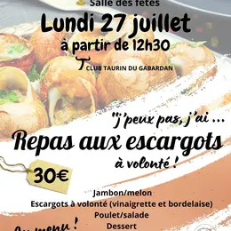 Repas escargots à volonté