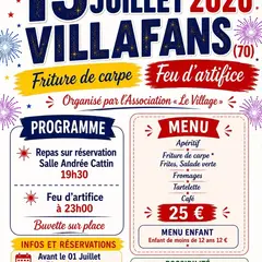 Repas et feux d'artifice