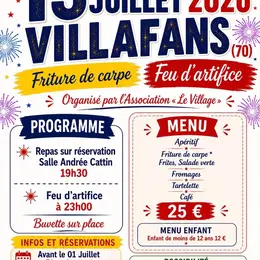 Repas et feux d'artifice