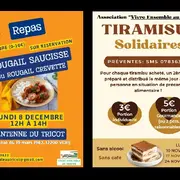 Repas et vente de tiramisus solidaire