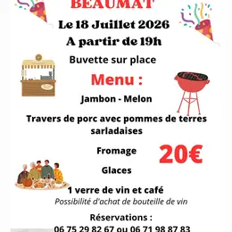 Repas festif à Beaumat