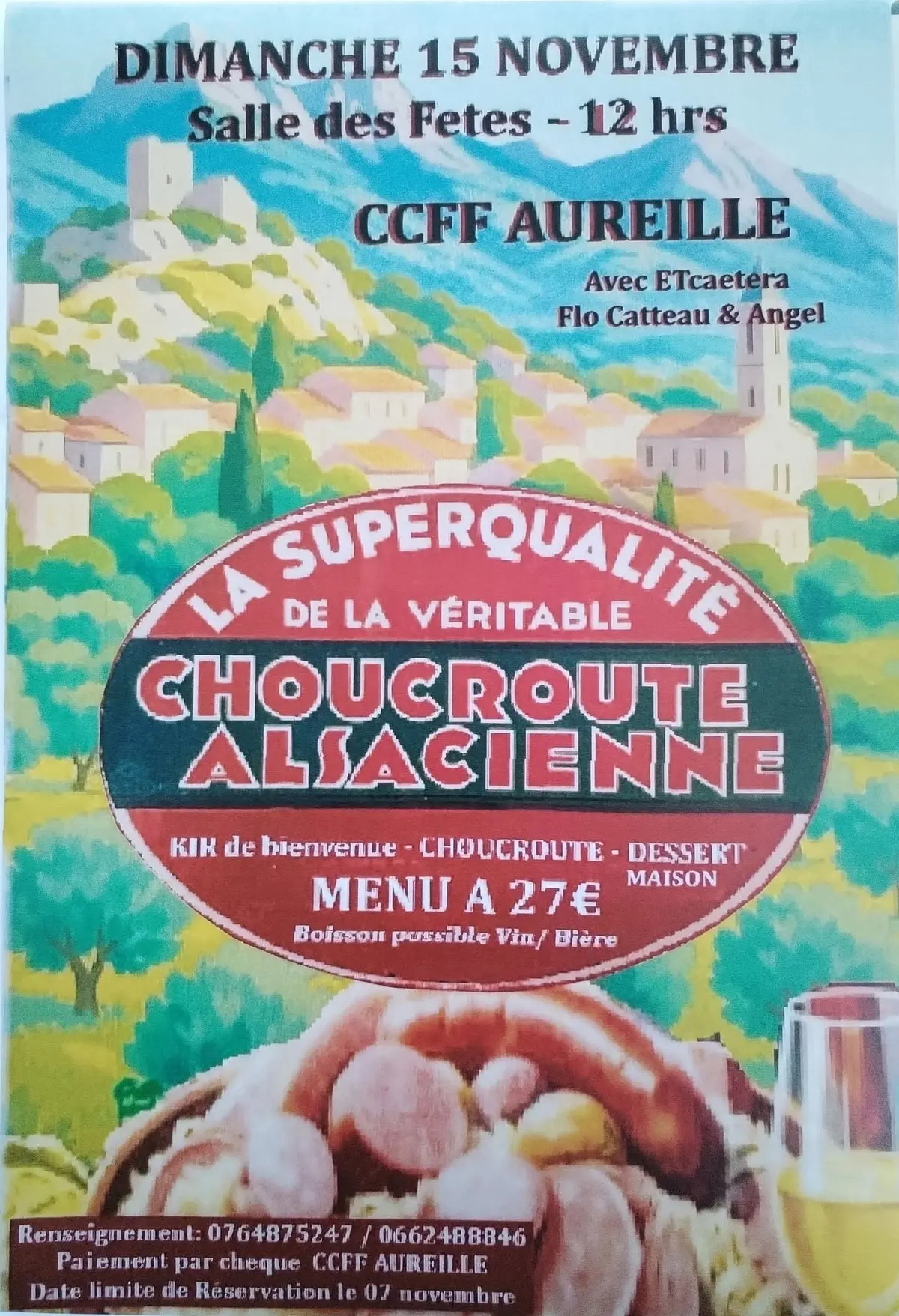 Repas festif choucroute