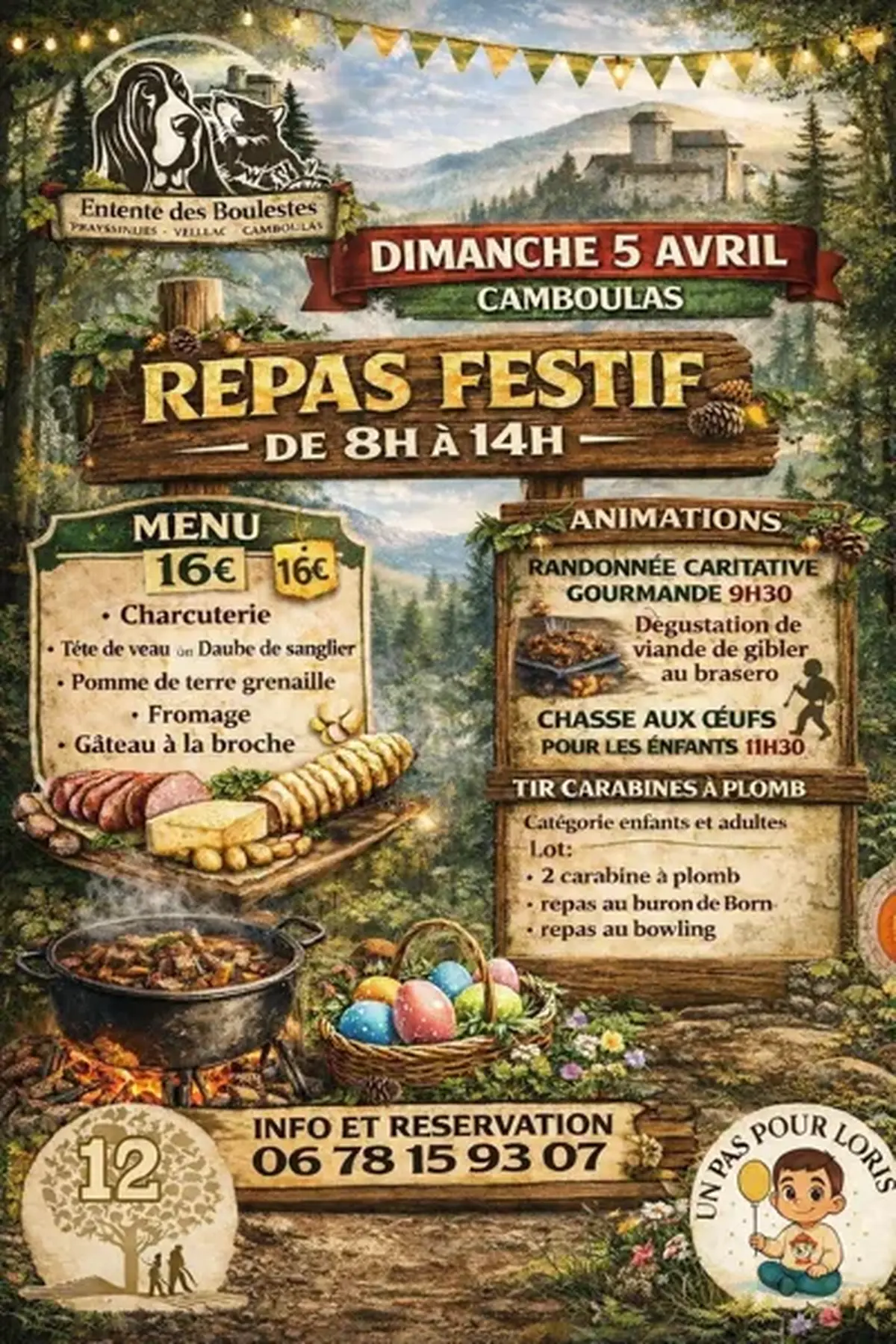 Repas festif et animations