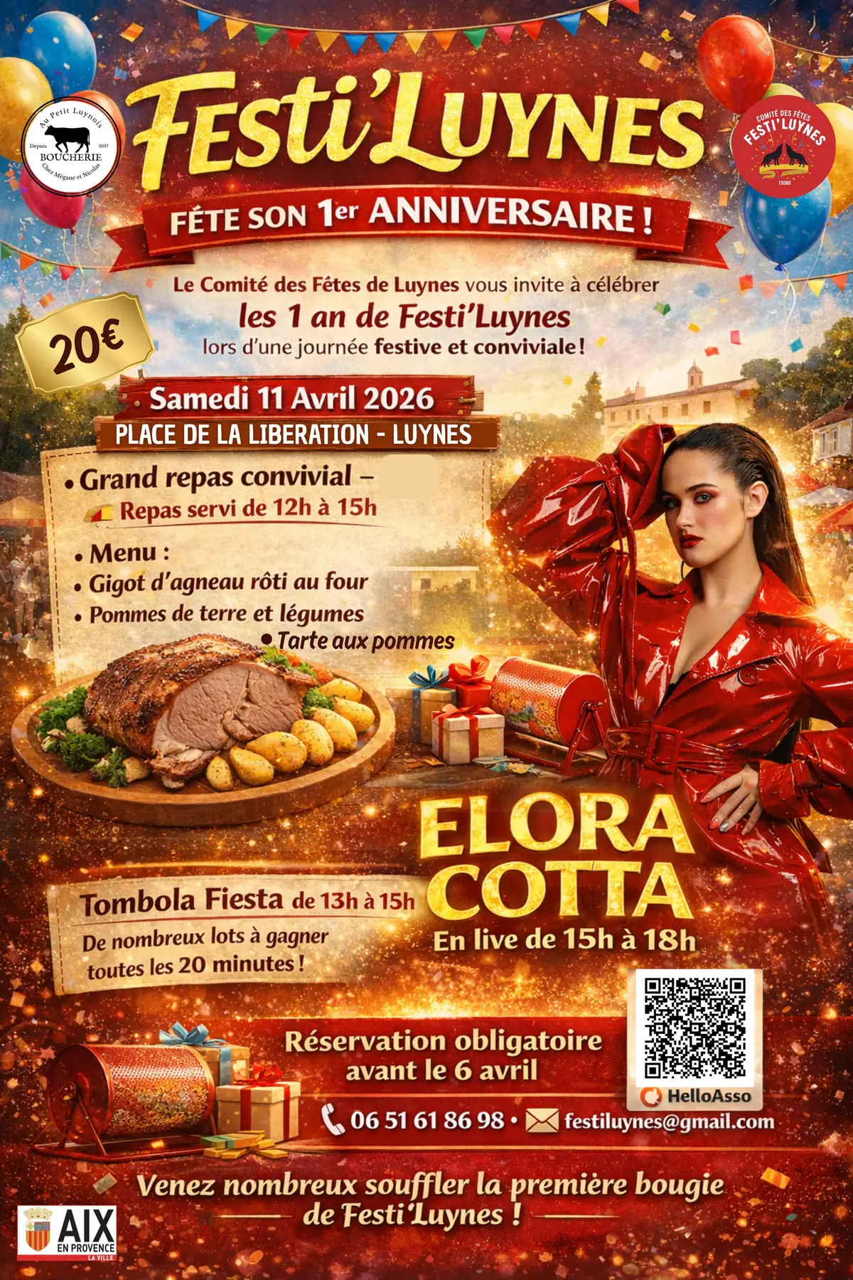 Repas festif et concert - Anniversaire Festi'Luynes