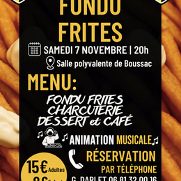 Repas fondu frites