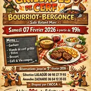 Repas grillades de cerf