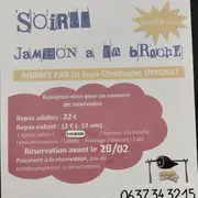 Repas Jambon à la Broche et Soirée dansante
