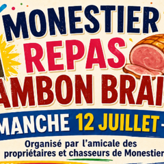 Repas jambon braisé