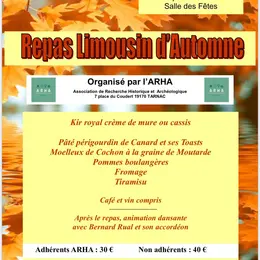 Repas limousin d'Automne de l'ARHA