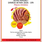 Repas magret