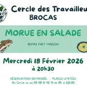 Repas MORUE EN SALADE