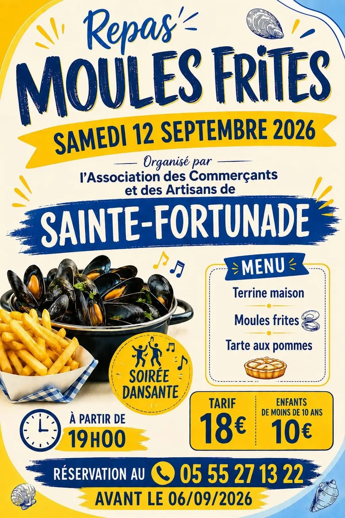 Repas Moules Frites